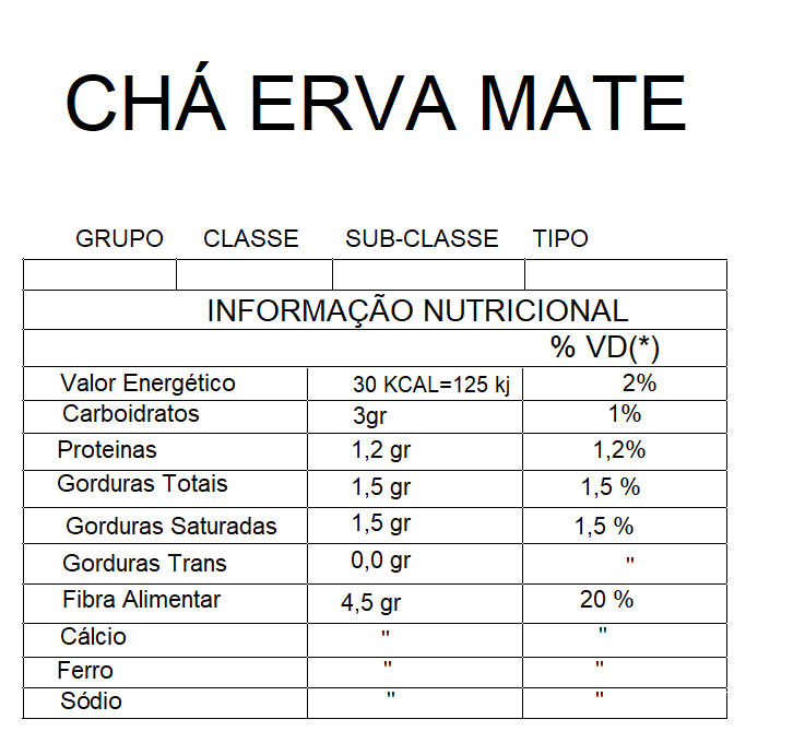 cha erva mate